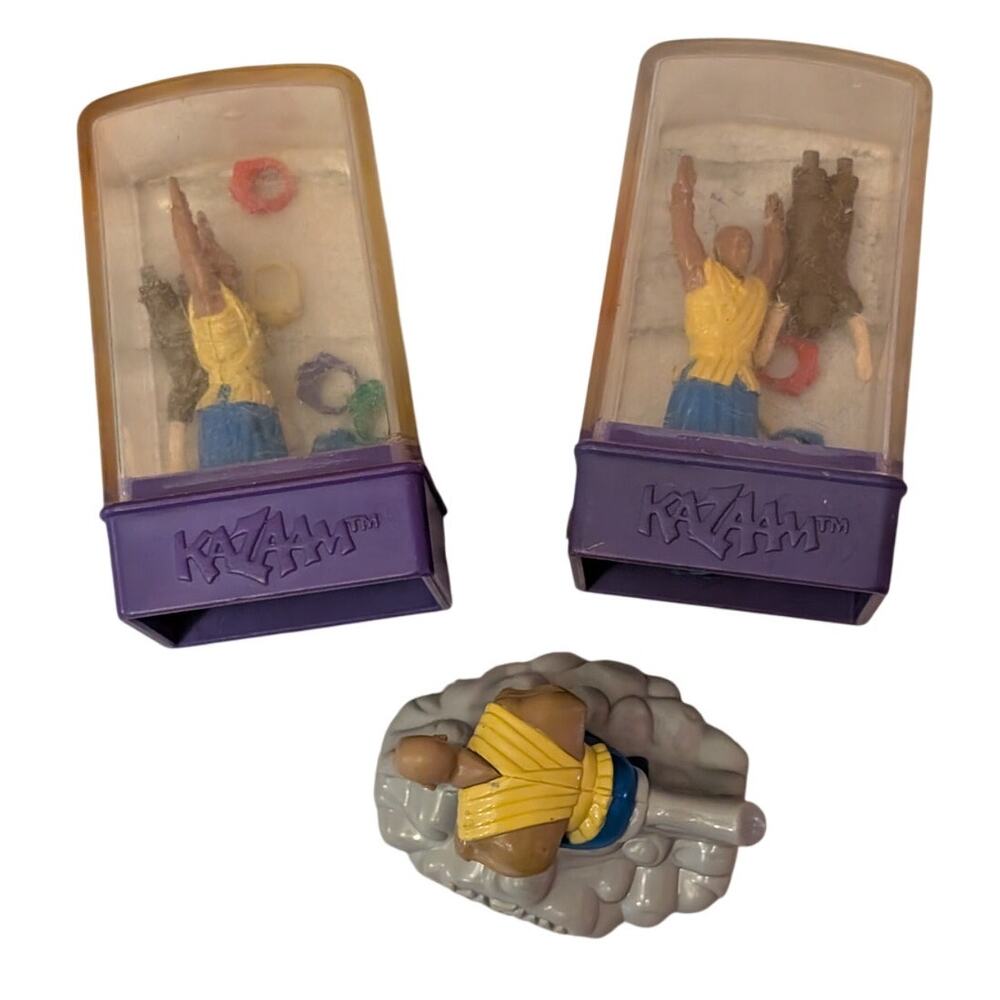 Vtg KAZAAM Movie Collectible Hoop Ring Toys 1996 Starring Shaquille O Neal